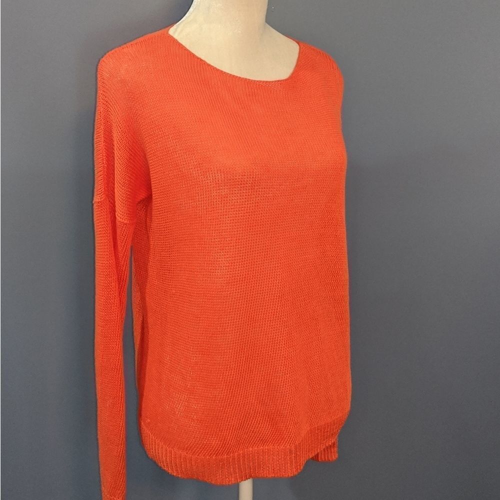 NWT Theory Dark Peach Colored Sweater size Petite